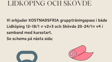 Gruppträning Lidköping och Skövde