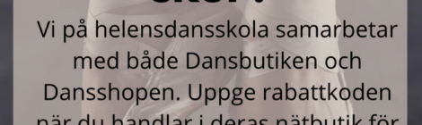 Behöver du nya danskläder och skor?